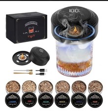Electric Whiskey Smoker Kit with 6 Flavors Wood Chips for Drinks,Bourbon Outdoor