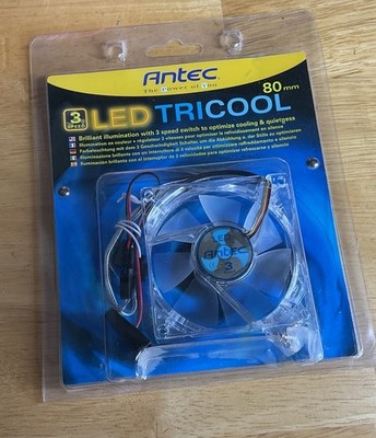 Antec 3 Speed Led Tricool 80mm NEW