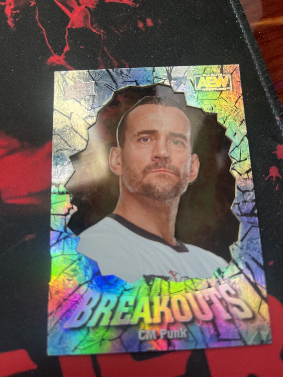 CM Punk #BO-33 Wrestling Cards 2022 Upper Deck AEW Breakouts trading card — raw and PSA graded price guide