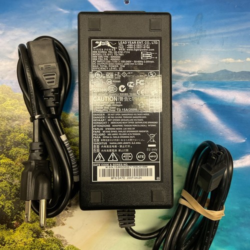Genuine TIGER POWER AC Adapter TG-7601-ES/TG-7601 3pin Power Supply 24V 3.125A