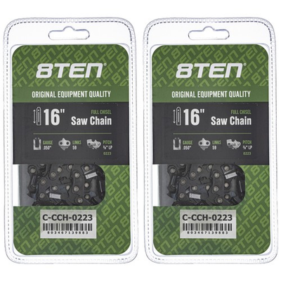 #ad Full Chisel Chainsaw Chain 16 Inch .050 3 8 LP 59DL for Homelite 240 2 Pack $23.95
