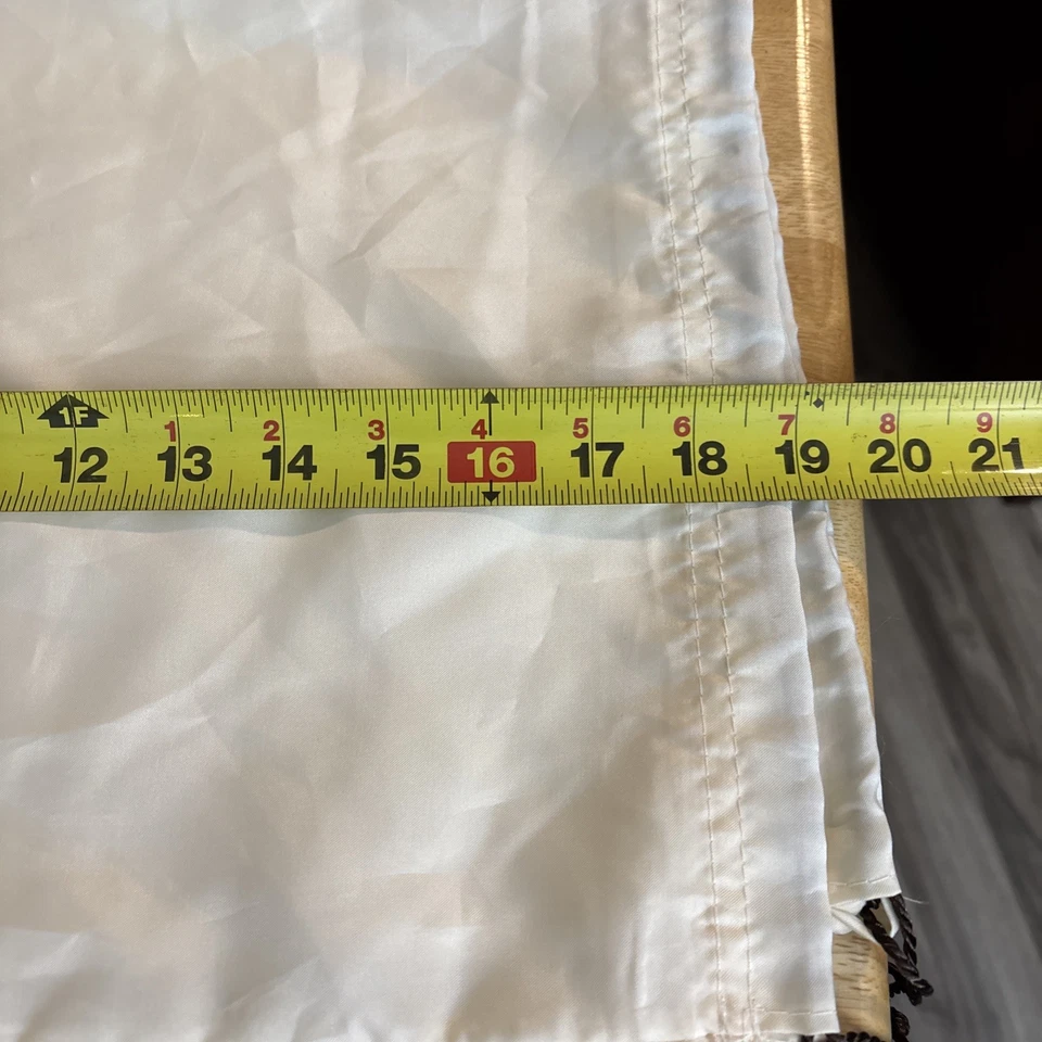 Bolso antipolvo COACH con cordón 23 X 19 grande seda marfil marrón logotipo Foto 2 de 4