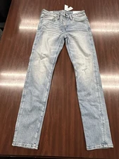 American Eagle Men's 29/32 Air flex + Glowing Light Distressed Skinny Jeans NWT