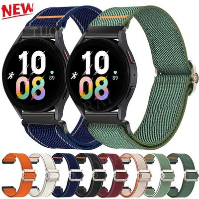 For Samsung Smart Watches Watch 3/4/5/6/7 Pro FE Strap Woven Nylon Loop Band NEW