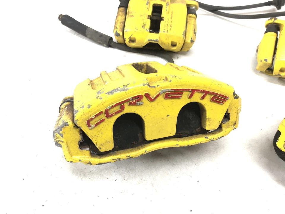 05-13 C6 Corvette Front and Rear Brake Calipers Yellow 71725 - Image 3 of 4