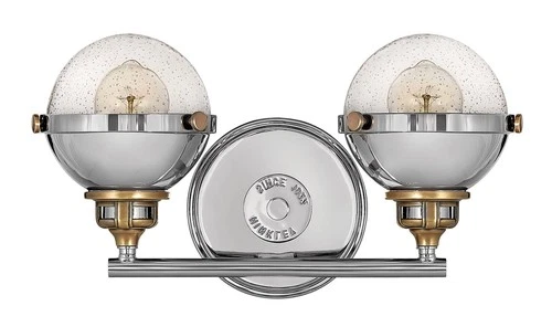 Hinkley Fletcher 8 3/4" High Industrial Nickel 2-Light Wall Sconce - Picture 9 of 10