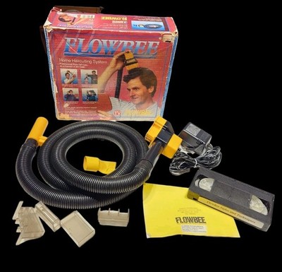 FLOWBEE Vintage Home Haircutting Complete System Attaches to Vacuum Original Box