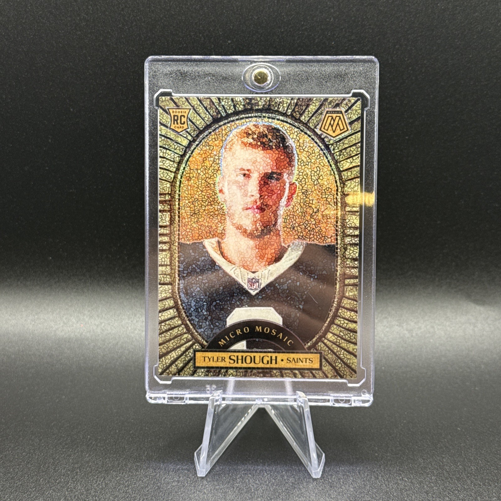 2025 Mosaic Tyler Shough Micro Mosaic SSP Case Hit Saints