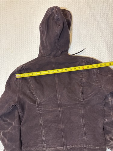 Chaqueta Carhartt Sandstone Sierra forrada Sherpa para mujer mediana (8/10) WJ141 DWN - Imagen 11 de 14