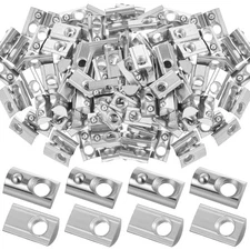 100 pieces of 4040 series M8 T-nuts, half-roll packaging, spring silver thread