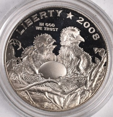2008-S Bald Eagle Clad Commemorative Half Dollar - Proof No Box Or COA 