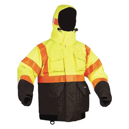 Kent Safety 151800-410-030-23 Flotation Jacket, Hi Vis, Deluxe, Hood, M video thumbnail