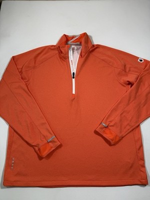 Royal Melbourne Country Club Jacket Mens XL Orange 1/4 Zip Zero Restriction Golf