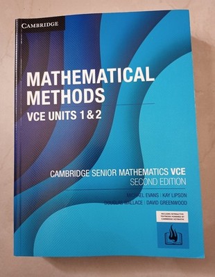 Cambridge Mathematical Methods VCE Units 1 & 2 Second Edition + PDF ...