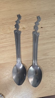 2 Nesquik Rabbit Stainless Steel Spoons Collectible Flatware Chocolate Milk