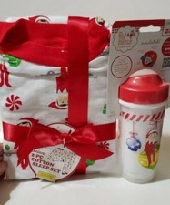 Elf On The Shelf Pajamas Size 4 Unisex 2 Piece Set Christmas Zak Cup Gift NWT