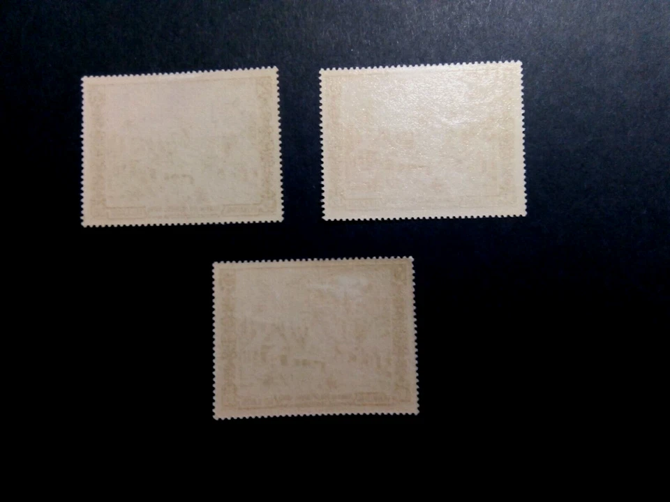 Sellos de Laos (3) 1954 Jubileo de Oro del Rey Sisavang Vong MNH Correo Aéreo CV£300 Foto 2 de 2