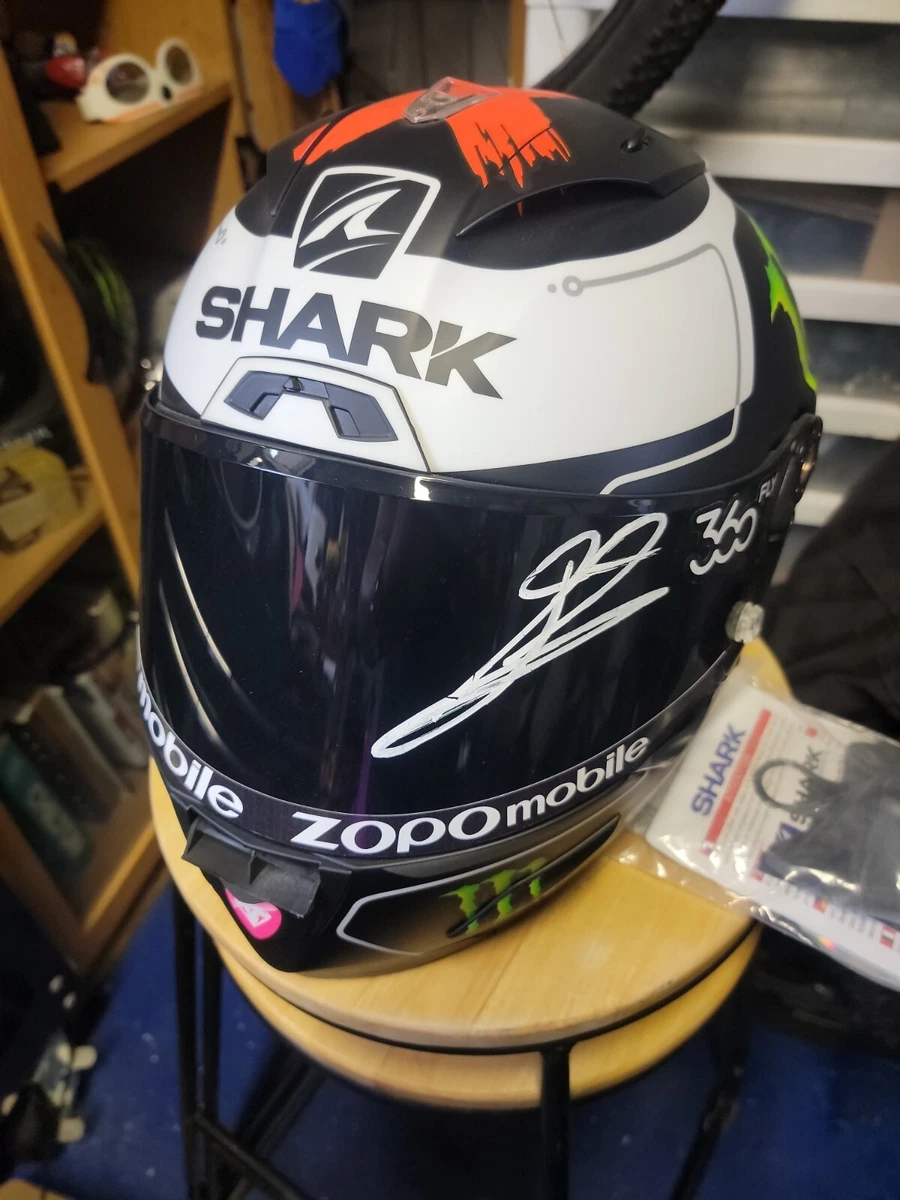 Jorge Lorenzo Autographed Monster Energy MotoGP Shark Helmet eBay