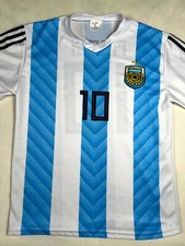 N.B. Copia Non Conforme Jersey Men Medium Multi Messi 10 Argentina Football Team