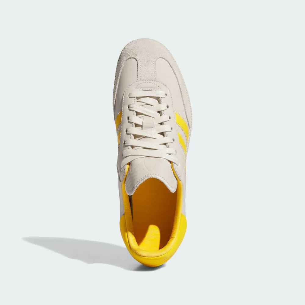 新作★送料/関税込み★adidas Samba Pharrell Humanrace 黄色 Adidas Pharrell x Samba Human Race Yellow Shoes - Men's Size