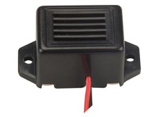 12V Piezosummer schwarz, Alarmsummer, Alarmsirene, Dauerton, 25mA 85dB, AS23A