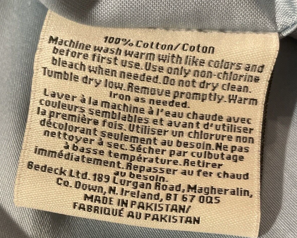 Fundas de almohada Ted Baker London talla 2 King 37x21,5 elevaciones tropicales 100 % algodón Foto 3 de 4