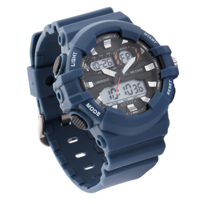 Activa Pixel X Invicta Digital Men's Watch illuminate analog - 50mm. Blue