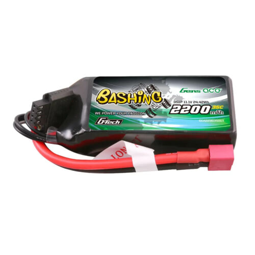 GensAce Bashing 2200mAh 11.1V 35C G-Tech 3S Lipo Battery Deans For RC Crawler - Picture 2 of 5