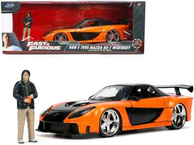JADA Fast and Furious Han's 1995 Mazda RX-7 Widebody Orange
