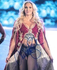 * CHARLOTTE FLAIR * signed autographed 8x10 photo * WWE DIVA * RIC FLAIR * 4