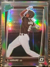 2021 Donruss Optic #RP9 CJ Abrams Rated Prospect Silver Prizm San Diego Padres