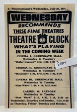 1977 GREENSBURG PA. GREENGATE MALL CINEMA RAR...