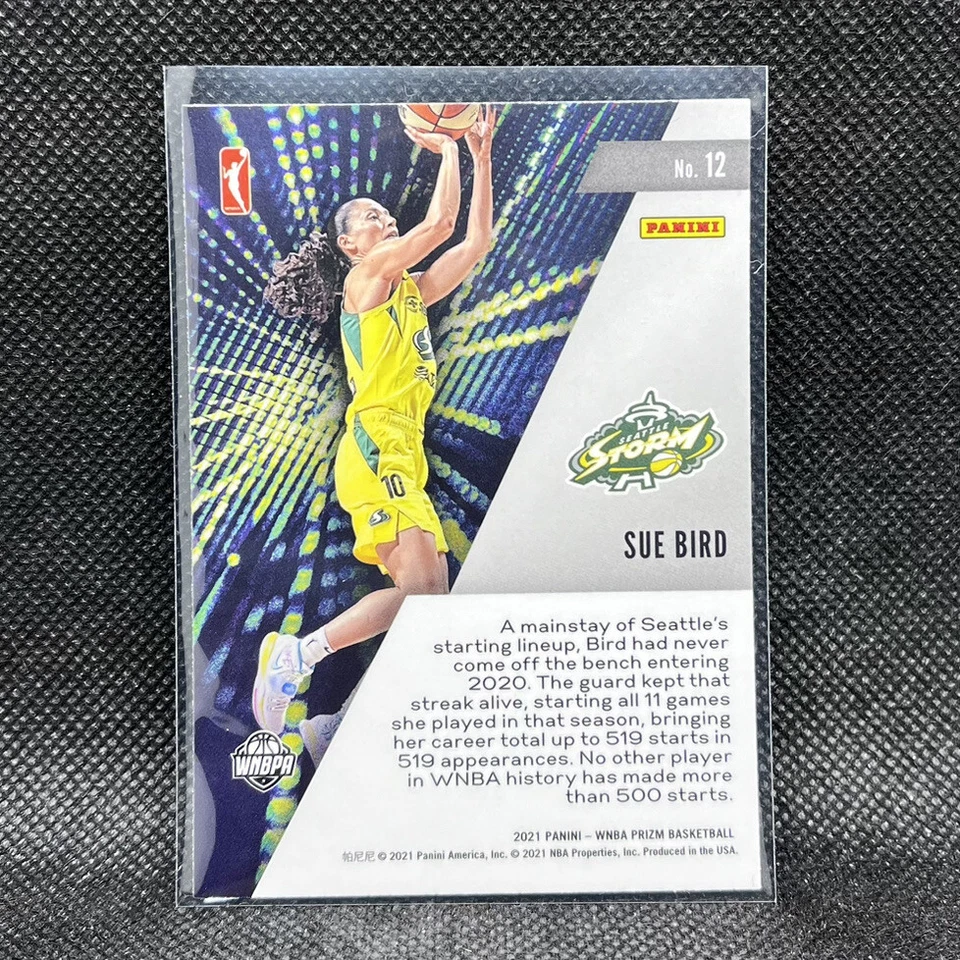 Sue Bird #12 Get Hyped 2021 Panini WNBA Prizm Basketball Seattle Storm - Image 2 of 2
