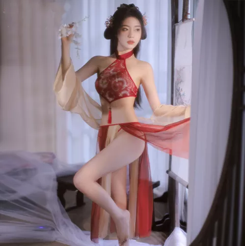 Sexy Damen-Dessous Hanfu Kleid Nachtwäsche Cosplay Kostüm Unterwäsche Nachtwäsche - Bild 1 von 6