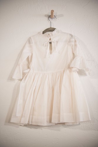 Girls Special Occasion Photography Nellystella White Silk Frock - Size 4 - Picture 8 of 9