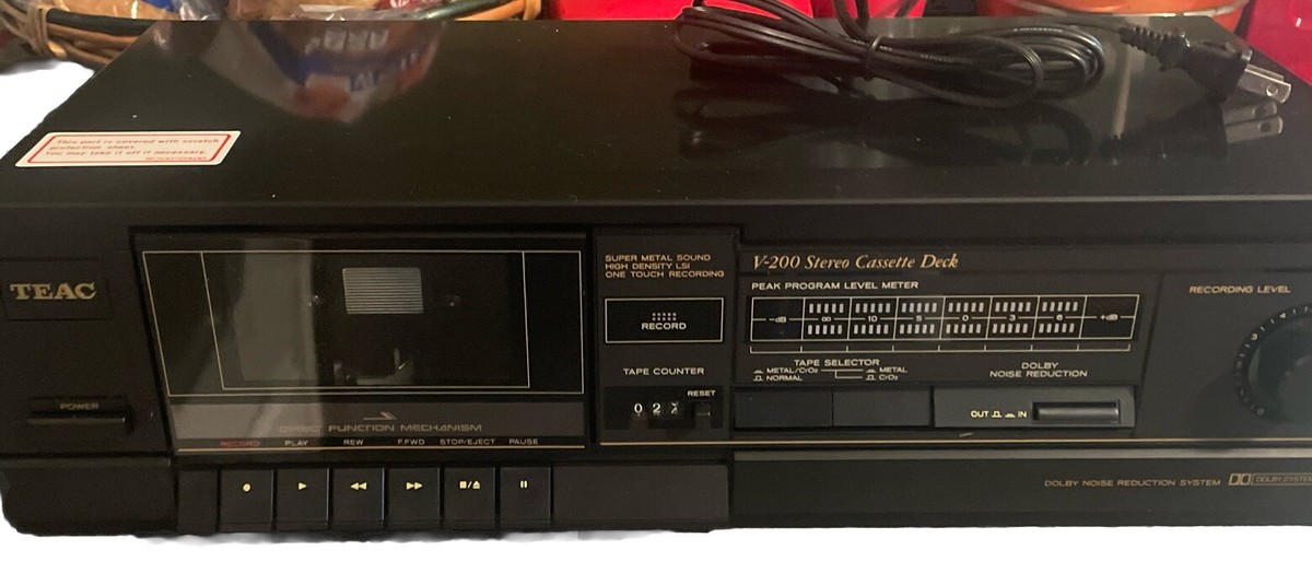 その他 TEAC AV-200 Cassette Deck Teac V-200 Stereo Cassette Deck | eBay