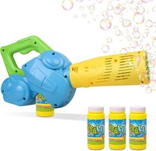 Duckura Bubble Leaf Blower: Non-Toxic Bubble Solution, Indoor/Outdoor Party Game