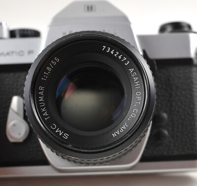 【美品】PENTAX SPOTMATIC F / SMC TAKUMER 55m Asahi Pentax Spotmatic F Chrome 35mm Film SLR /w SMC Takumar