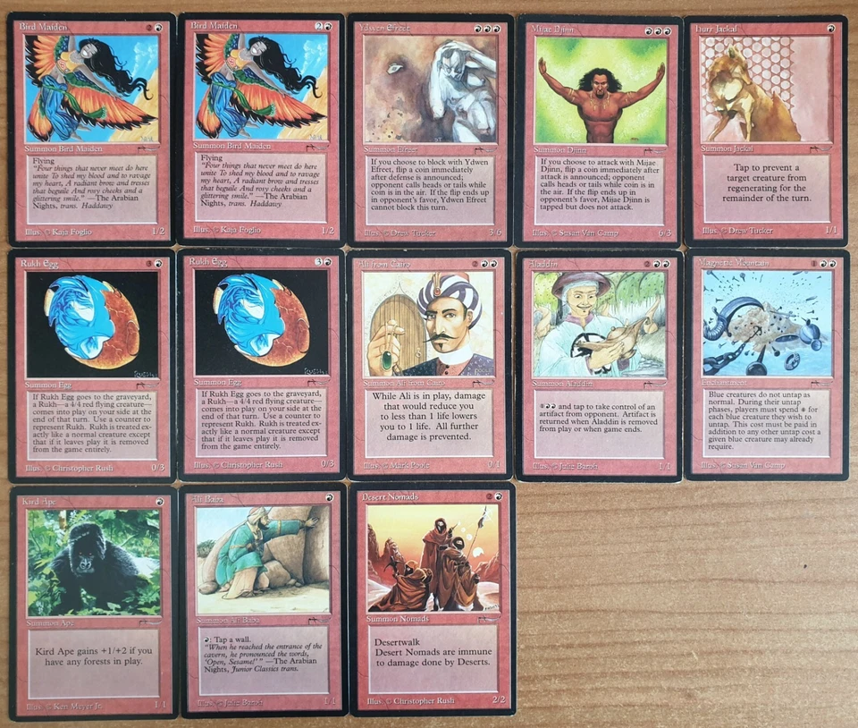 Arabian Nights 1993 - Full Set (92 Cards) - Magic The Gathering - MTG - Immagine 3 di 4