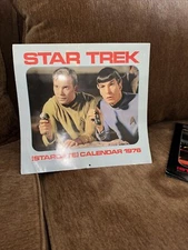 Classic Star Trek 1976 Calendar/William Shatner/Leonard Nimoy/
