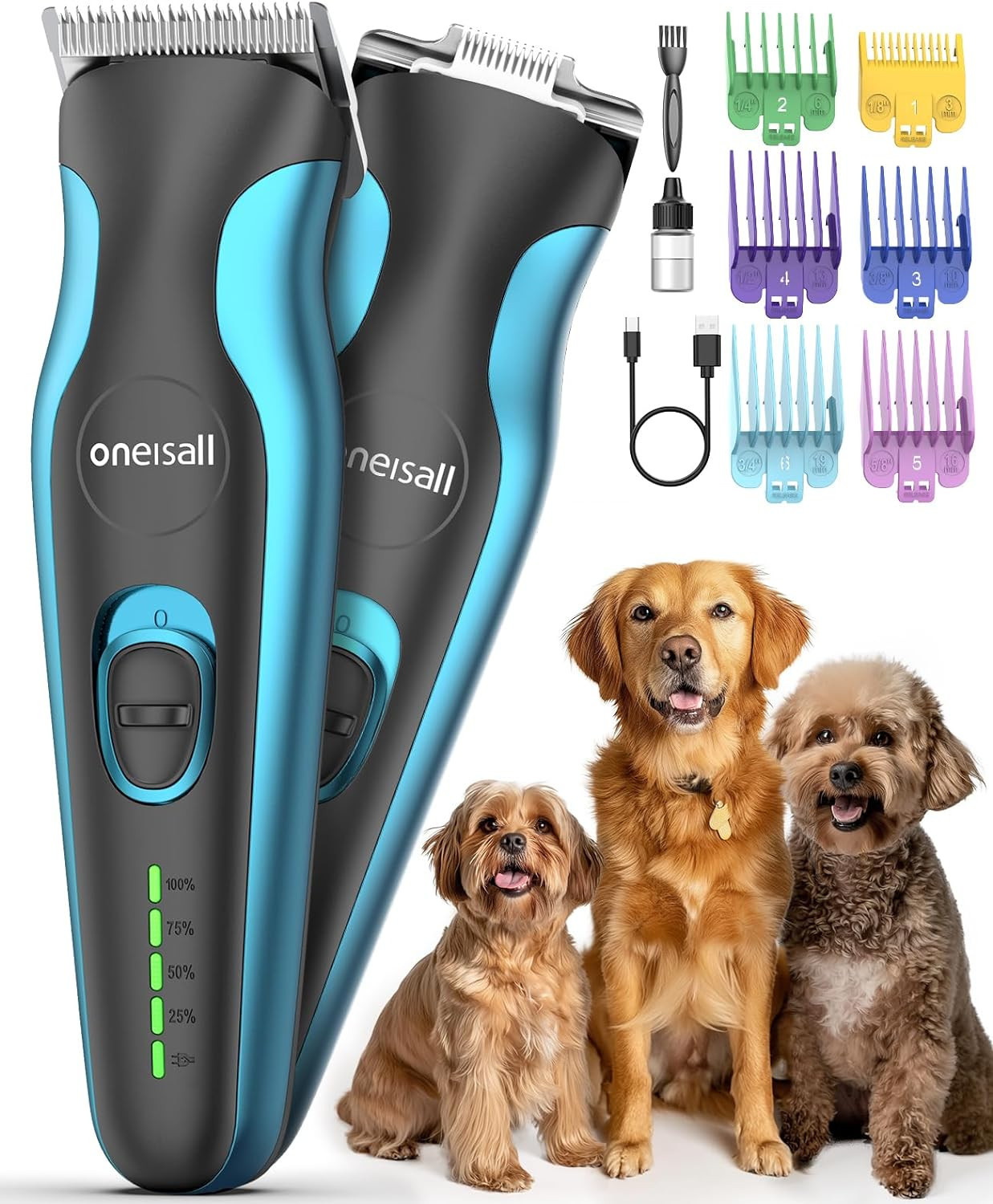 Tosatrice Cani Professionale 2 in 1 - Rasoio per Pelo Lungo e Folto - 1
