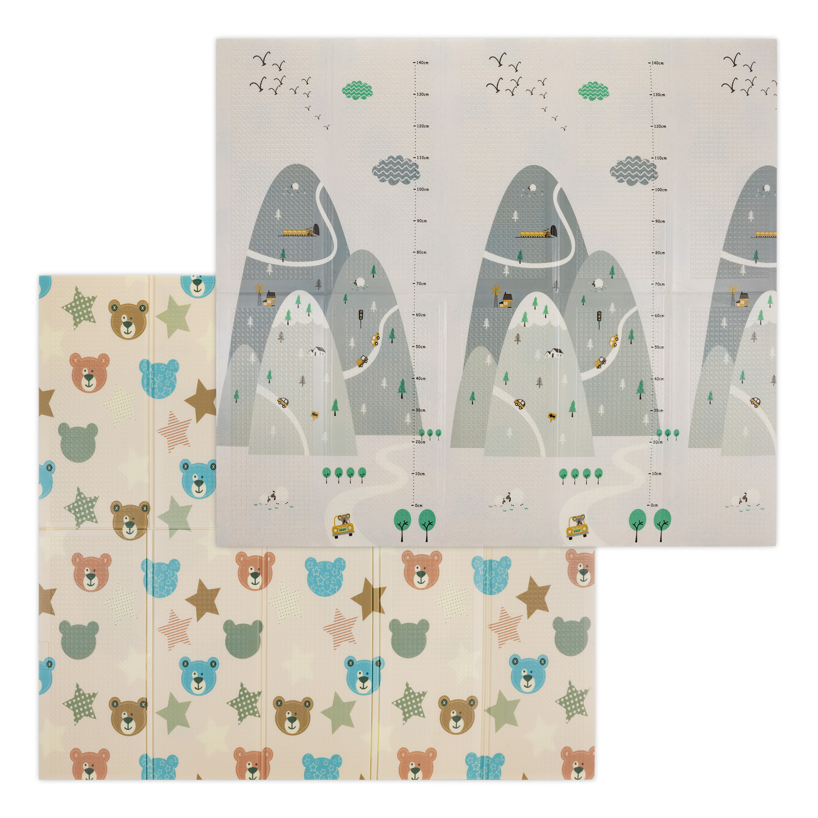 Tappeto per Bambini Gioco Tappeto Gattonamento Pieghevole Impermeabile 200x180cm