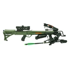 Rocky Mountain OD Green RM-405 Hunting Crossbow Kit 3 Bolts, Quiver & 4x32 Scope