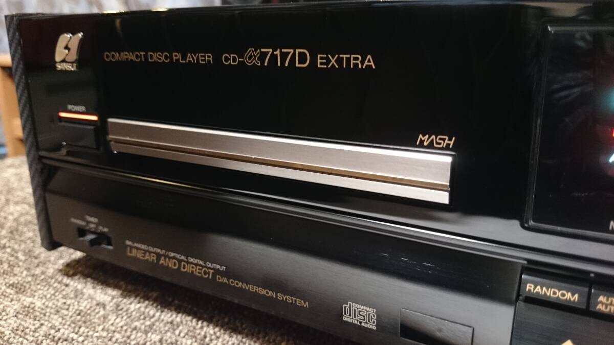 SANSUI CD-α717D Extra α-X Balanced CD Player Deck 27W Black SANSUI CD-α717D Extra α-X Balanced CD Player Deck 27W Black