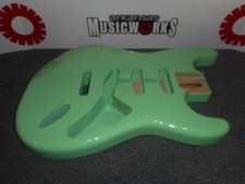 NEW Allparts Fender Licensed Strat Body, Alder - SEA FOAM GREEN, #SBF-SFG