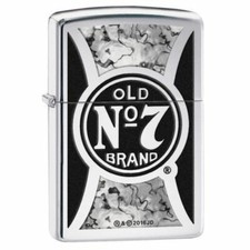 ZIPPO LIGHTER JACK DANIELS 29233 OLD NO.7 BRAND ZIPPO ORIGINAL USA