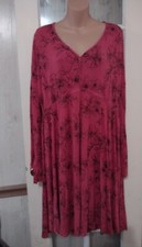 Torrid Womens Floral Dress Plus Size 2X Rayon Blend Flowy Long Sleeve 