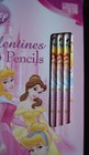 Disney Princess Valentines 16 Pencils & Cards SNOW WHITE,BELLE,CINDERELLA,ARIEL — photo 2