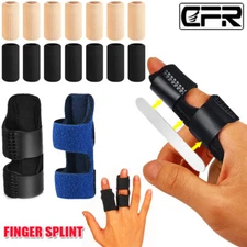 10Pcs Finger Sleeves Brace Splint ElasticThumb Support Sports Protector Wrap US