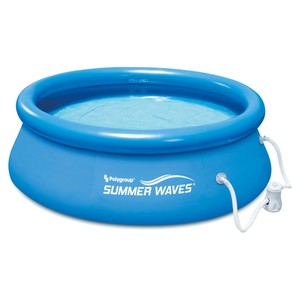 Summer Waves 8 x 8 x 2.5ft Inflatable Above Ground Pool w/ Filter Pump(Open Box) - Click1Get2 Coupon&set=par1&price_min=200&sale=mega Discount